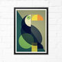 Mid Century Toucan Fine Art Print, thumbnail 1 of 2