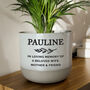 Personalised Memorial In Loving Memory Plant Pot, thumbnail 3 of 3