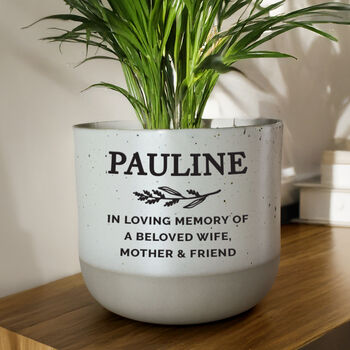 Personalised Memorial In Loving Memory Plant Pot, 3 of 3