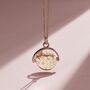 Confetti Birthstone Personalised Spinner Necklace, thumbnail 5 of 10