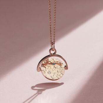 Confetti Birthstone Personalised Spinner Necklace, 5 of 10