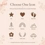 Personalised Scallop New Baby Gift Keepsake Wooden Block, thumbnail 6 of 10