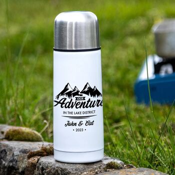Personalised Camping Thermal Flask Bottle, 3 of 4