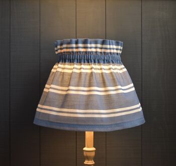 Dolly Blue Striped Scrunchie Lampshade, 2 of 2