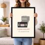 Retro Vhs Quote Print With ‘Video Killed The Radio Star’ Typography, thumbnail 1 of 6