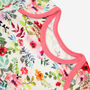 Retro Flower Pattern Long Sleeve Baby Bodysuit, thumbnail 3 of 5