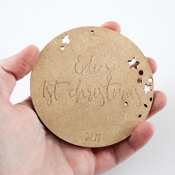 Personalised First Christmas Tree Ornament, 3 of 4
