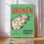 Japanese 'Broken' Butterfly Exhibition Art Print, thumbnail 1 of 3