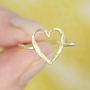 Solid 18ct Gold Happily Ever After Heart Ring, thumbnail 3 of 6
