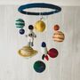 Handmade Fairtrade Felt Space Planets Mobile, thumbnail 1 of 3