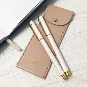 Ballpoint Pen With Monogrammed Pouch, 12 of 12