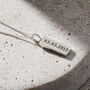 Men’s Personalised Large Silver Tag Necklace, thumbnail 1 of 9