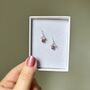 Ruby And Aquamarine Earrings, thumbnail 5 of 6