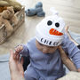 Personalised Baby Snowman Hat, thumbnail 1 of 2