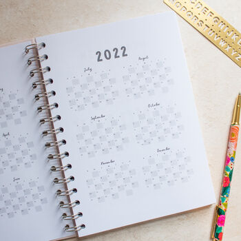 Personalised 2023 Gold Foil Diary With Stars Design, 5 of 12