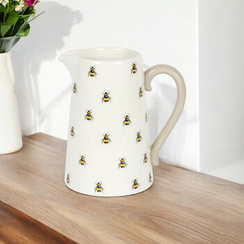 Bee Flower Jug Flower Vase Gift For Wife 50th Birthday, 3 of 5