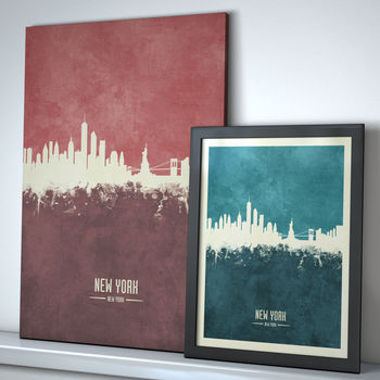 New York Skyline Print And Box Canvas, 6 of 7