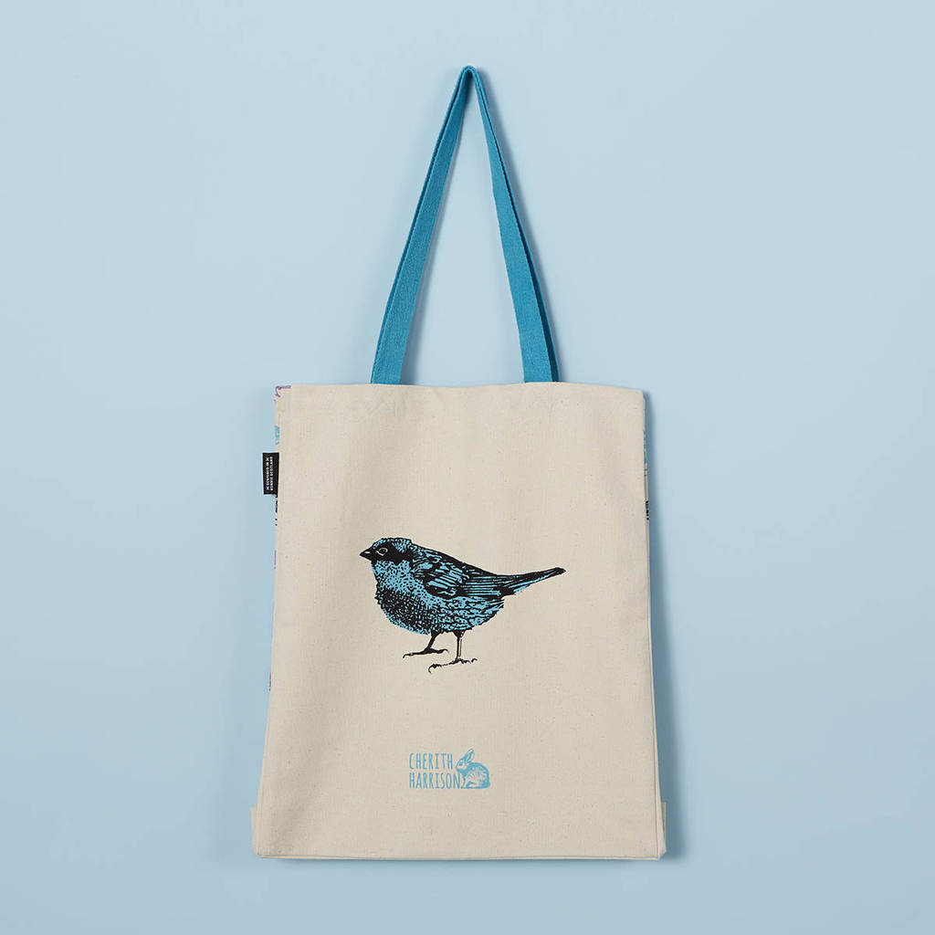 Bird Canvas Tote Bag By Cherith Harrison | notonthehighstreet.com