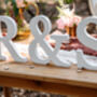 White Wooden Letters Wedding Decoration, thumbnail 1 of 6