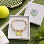 Personalised Tennis Player Bracelet Tennis Lover Gift, thumbnail 2 of 12