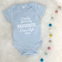 Daddy You're My Favourite Personalised Babygrow, thumbnail 4 of 9