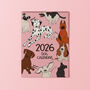 2026 Dog Lover Calendar Pink, thumbnail 1 of 5