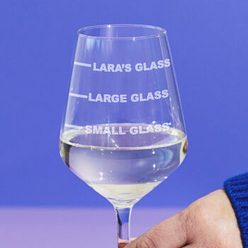 Personalised Drinks Measure Wine Glass, 2 of 12