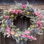 Blue And Pink Hanging Wreath Large, thumbnail 1 of 1