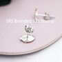 Sterling Silver Strawberry Stud Earrings, thumbnail 4 of 12