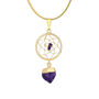 Dream Catcher Necklace With Natural Amethyst Drop / Christmas Gifts, thumbnail 1 of 5