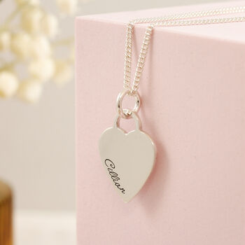 Heart Tag Personalised Name Necklace, 4 of 7