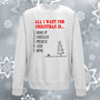 All I Want For Christmas List Adult And Kids Jumper, thumbnail 4 of 6