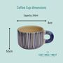 Handmade Ceramic Mug Vietnamese Y Thanh Design, thumbnail 2 of 4