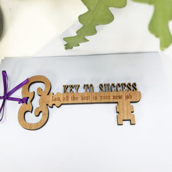 Personalised 'Key To Success' New Job Card, 9 of 11