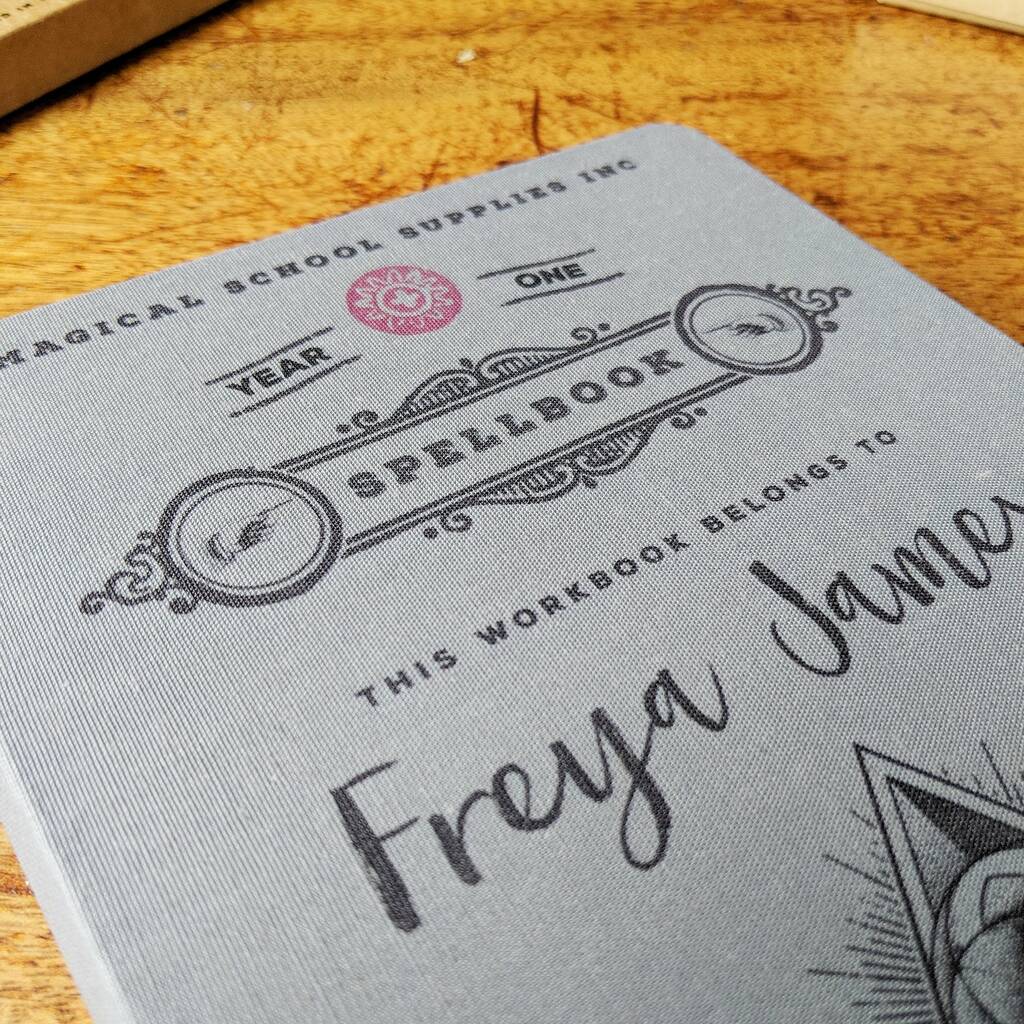 Personalised Spell Notebook By Lou Brown Designs