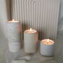 Pillar Candle Holders With White Tray, thumbnail 2 of 3