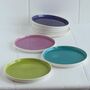 Colourful Handmade Porcelain Tea Plate, thumbnail 1 of 12