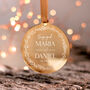 Personalised Newly Engaged Gold Christmas Ornament, thumbnail 4 of 7