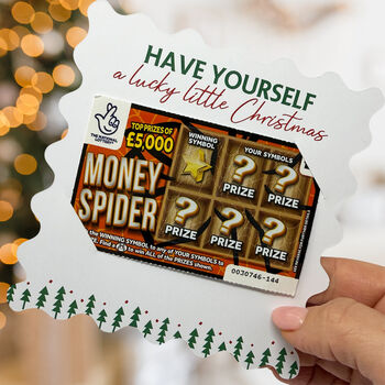 Colorful Christmas Scratch Card Holders, Xmas Lotto Holders Small And Large, 8 of 11