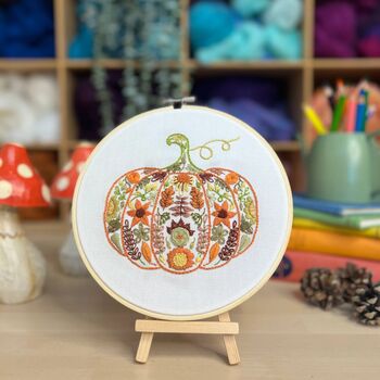 Pumpkin Sampler Embroidery Kit, 3 of 4