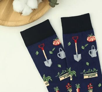 Novelty Fun Socks Size Five To Nine ~ Gardeners Socks, 7 of 8