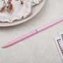 Slim Pink Metal Ballpoint Pen, thumbnail 2 of 4