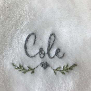 Personalised Embroidered Matching Towelling Bath Robes, 5 of 7
