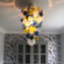Blown Glass Mini Chandelier, thumbnail 2 of 12