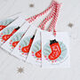 Meowy Christmas Pack Of Six Gift Tags, thumbnail 1 of 5