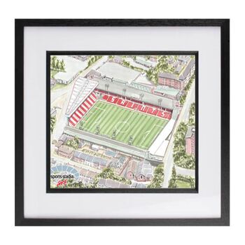 Southampton Fc The Dell Stadium Fine Art Print, 3 of 3