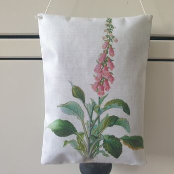 Lavender Sachet Hanging Decoration With Foxglove Print, 3 of 8