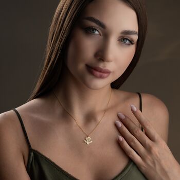 Sterling Silver Egyptian Lotus Necklace, 3 of 10