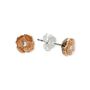 18ct Rose Gold Plated August Birth Flower Stud Earrings, thumbnail 2 of 6
