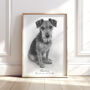 Personalised Black And White Pencil Sketch Pet Portrait, thumbnail 4 of 12